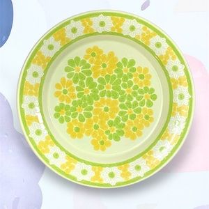 Vintage Franciscan Picnic Floral Dinner Plates (set of 8)